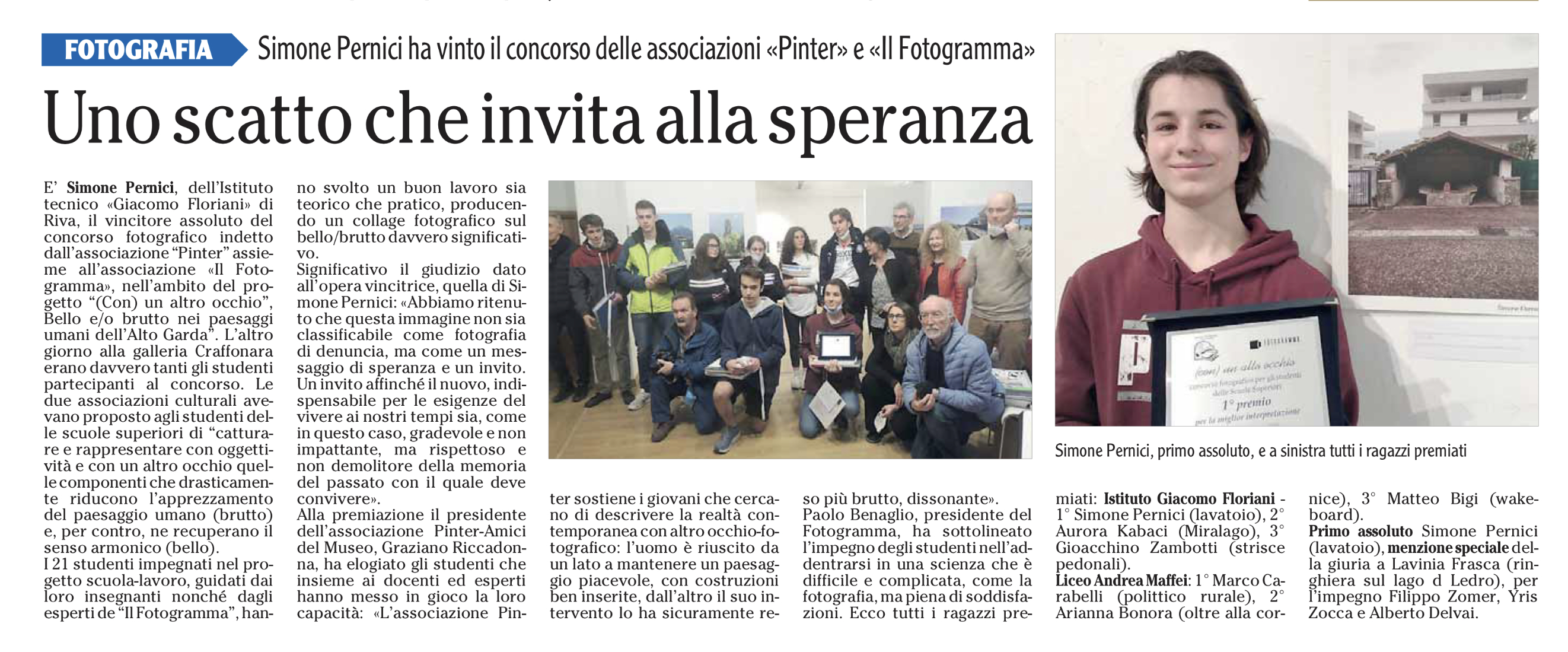 uno scatto per la speranza