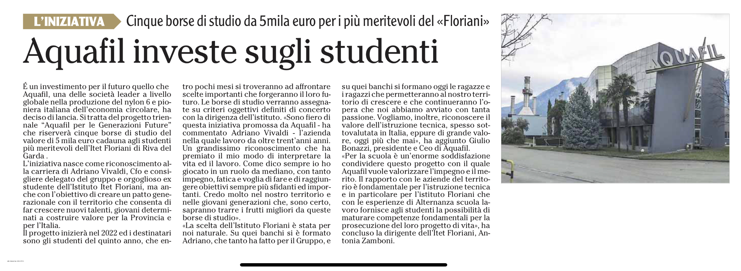 borsa di studio aqufil