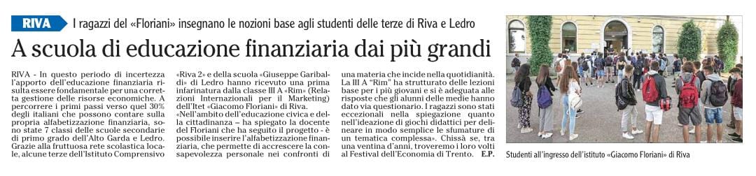 A scuola di educazione finanziaria 