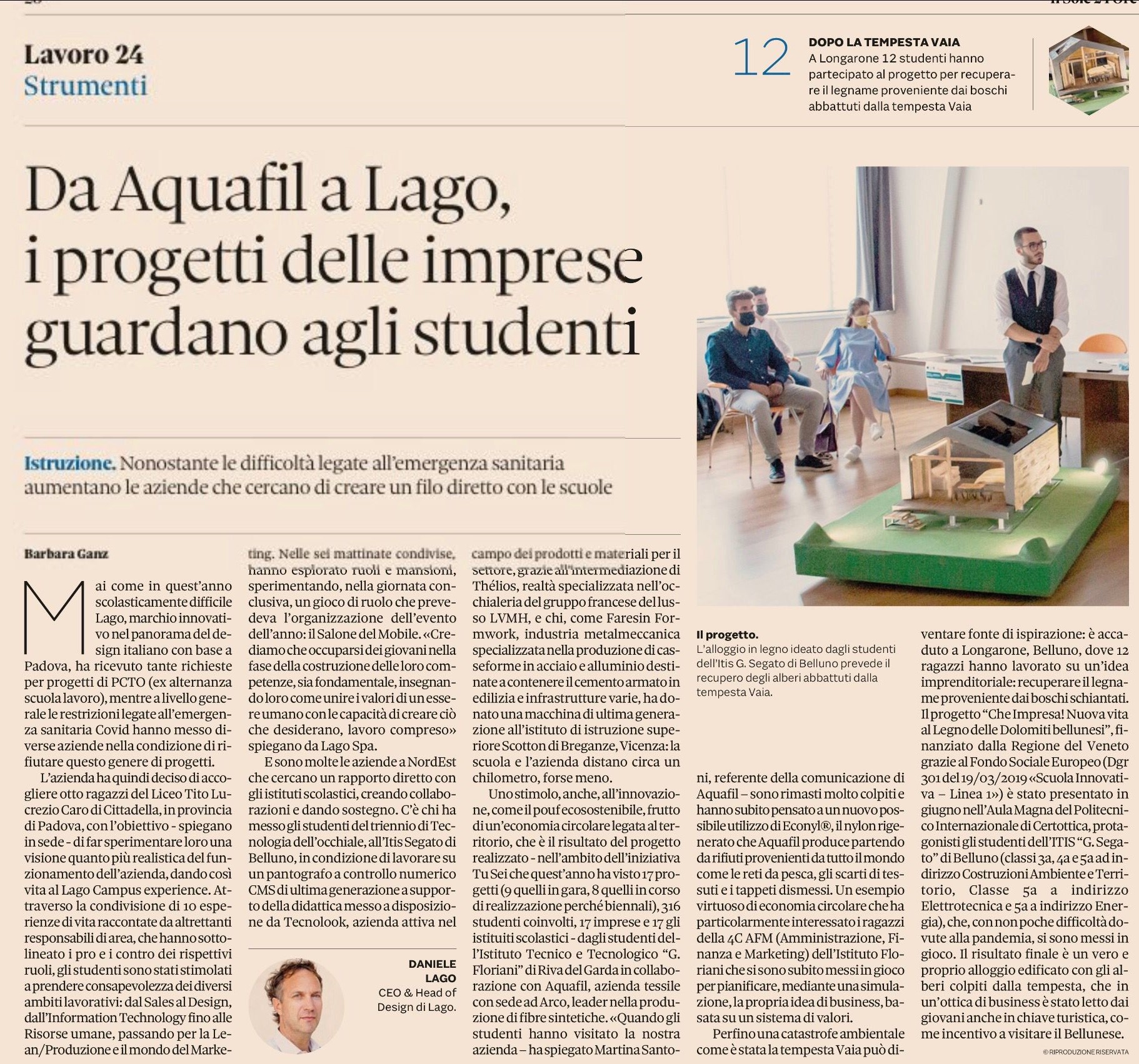 Da Aquafil al Lago