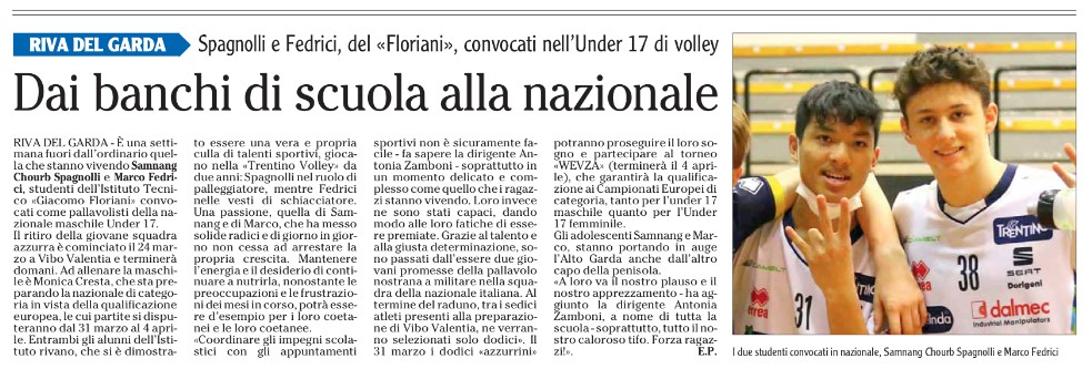 Dai banchi alla nazionale
