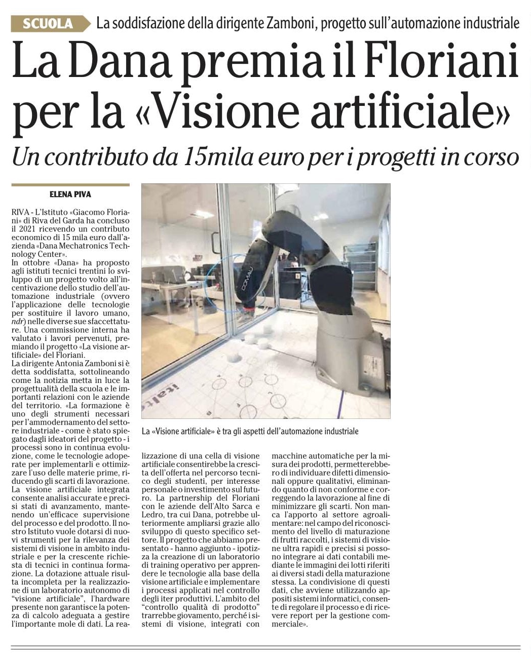 Dana visione artificiale